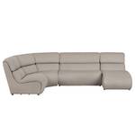 Ecksofa Davie Webstoff Cappuccino - Longchair davorstehend rechts