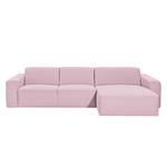 Ecksofa Deering Webstoff Mauve - Longchair davorstehend rechts