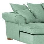 Ecksofa Durana Microfaser Mint - Ottomane davorstehend links