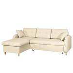 Ecksofa Eastville Beidseitig montiertbar - Webstoff - Hellbeige - Schlaffunktion - Bettkasten