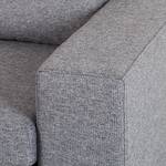 Canapé d'angle Cush Tissu structuré gris-Chaise longue à droite (vue de face)