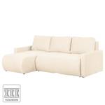 Ecksofa El Calvario (mit Schlaffunktion) Strukturstoff Longchair davorstehend links - Hellbeige