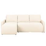 Ecksofa El Calvario (mit Schlaffunktion) Strukturstoff Longchair davorstehend links - Hellbeige