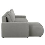 Ecksofa El Calvario (mit Schlaffunktion) Strukturstoff Longchair davorstehend links - Platin