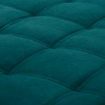 Pouf repose-pieds Elnora Velours - Turquoise