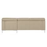 Ecksofa Parlin Kunstleder Beige - Longchair davorstehend rechts - Ohne Kopfstütze