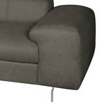 Ecksofa Ferch (mit Schlaffunktion) Velours - Braun - Longchair davorstehend links