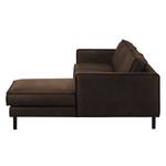 Ecksofa FORT DODGE Aspect cuir vieilli - Microfaser Yaka: Braun - Longchair davorstehend rechts - Ohne Schlaffunktion