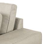 Hoekbank Frankie beige katoen longchair vooraanzicht links - Beige