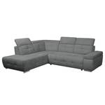 Ecksofa Gimli Webstoff Webstoff - Grau - Longchair davorstehend links - Keine Funktion