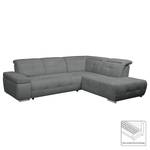 Ecksofa Gimli Webstoff Webstoff - Grau - Longchair davorstehend rechts - Keine Funktion