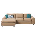 Ecksofa Glasco Webstoff Webstoff Osta: Cappuccino - Longchair davorstehend links