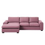 Ecksofa Glasco Webstoff Webstoff Osta: Flieder - Longchair davorstehend links