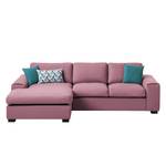 Ecksofa Glasco Webstoff Webstoff Osta: Flieder - Longchair davorstehend links