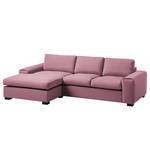 Ecksofa Glasco Webstoff Webstoff Osta: Flieder - Longchair davorstehend links