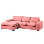 Ecksofa Glasco Webstoff Webstoff Osta: Koralle - Longchair davorstehend links