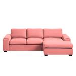 Ecksofa Glasco Webstoff Webstoff Osta: Koralle - Longchair davorstehend rechts