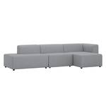 Ecksofa Graham Webstoff Stoff Dona: Grau - Longchair davorstehend rechts