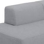 Canapé d'angle Graham Tissu - Tissu Dona : Gris - Méridienne courte à droite (vue de face)