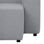 Ecksofa Graham Webstoff Stoff Dona: Grau - Longchair davorstehend rechts