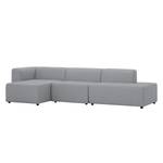 Ecksofa Graham Webstoff Stoff Dona: Grau - Longchair davorstehend links