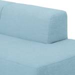 Ecksofa Graham Webstoff Stoff Mera: Hellblau - Longchair davorstehend links