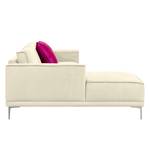 Ecksofa Grapefield Webstoff Beige - Longchair davorstehend links