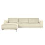 Ecksofa Grapefield Webstoff Beige - Longchair davorstehend links