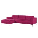 Ecksofa Grapefield Webstoff Cyclam - Longchair davorstehend links