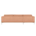 Ecksofa Grapefield Webstoff Lachs - Longchair davorstehend links