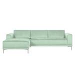 Ecksofa Grapefield Webstoff Mint - Longchair davorstehend links