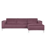 Ecksofa Grapefield Webstoff Beere - Longchair davorstehend rechts