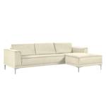 Ecksofa Grapefield Webstoff Beige - Longchair davorstehend rechts