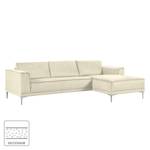 Ecksofa Grapefield Webstoff Beige - Longchair davorstehend rechts