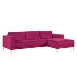 Ecksofa Grapefield Webstoff Cyclam - Longchair davorstehend rechts