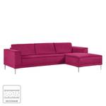 Ecksofa Grapefield Webstoff Cyclam - Longchair davorstehend rechts