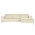 Ecksofa Grapefield Webstoff Ivory - Longchair davorstehend rechts