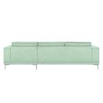 Ecksofa Grapefield Webstoff Mint - Longchair davorstehend rechts