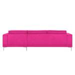 Ecksofa Grapefield Webstoff Pink - Longchair davorstehend rechts