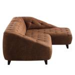 Ecksofa Graya Antiklederoptik - Cognac