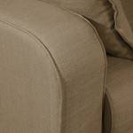 Ecksofa Greeneville Strukturstoff Nougat - Longchair davorstehend rechts