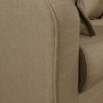 Ecksofa Greeneville Strukturstoff Nougat - Longchair davorstehend rechts