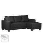 Ecksofa Greenwood I Webstoff Anthrazit - Longchair davorstehend rechts