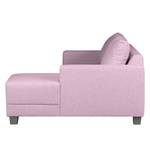 Ecksofa Greenwood I Webstoff Mauve - Longchair davorstehend rechts