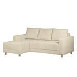 Ecksofa Greenwood II Webstoff Creme - Longchair davorstehend links