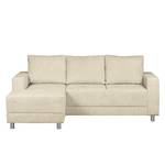 Ecksofa Greenwood II Webstoff Creme - Longchair davorstehend links