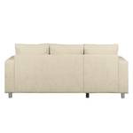 Ecksofa Greenwood II Webstoff Creme - Longchair davorstehend links