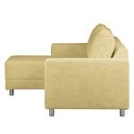 Ecksofa Greenwood II Webstoff Champagner - Longchair davorstehend links