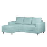 Ecksofa Greenwood II Webstoff Pastellblau - Longchair davorstehend links