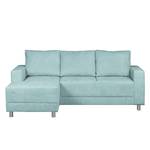 Ecksofa Greenwood II Webstoff Pastellblau - Longchair davorstehend links